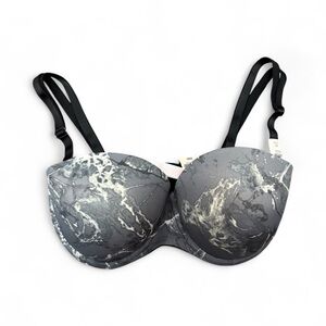 PINK Victoria's Secret Gray Marble Bra
